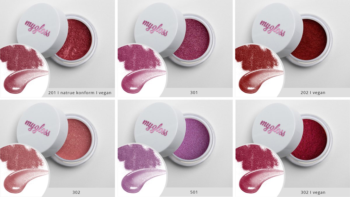 mygloss pigments - 6x 1,5g "red" edition