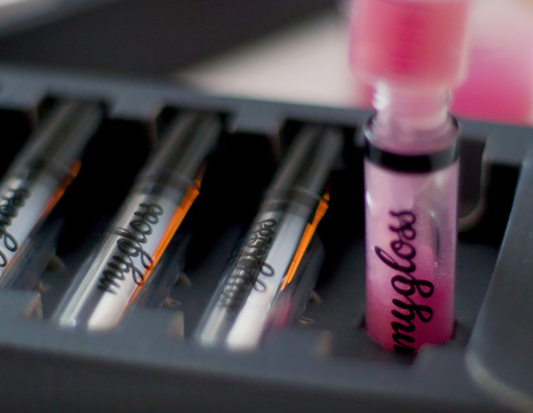 mygloss box - das starterkit für 14 lipglosse und dein kosmetiklabor für zu hause