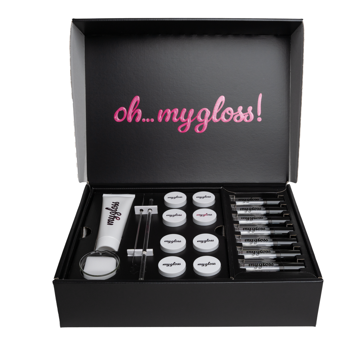 mygloss box - das starterkit für 14 lipglosse und dein kosmetiklabor für zu hause