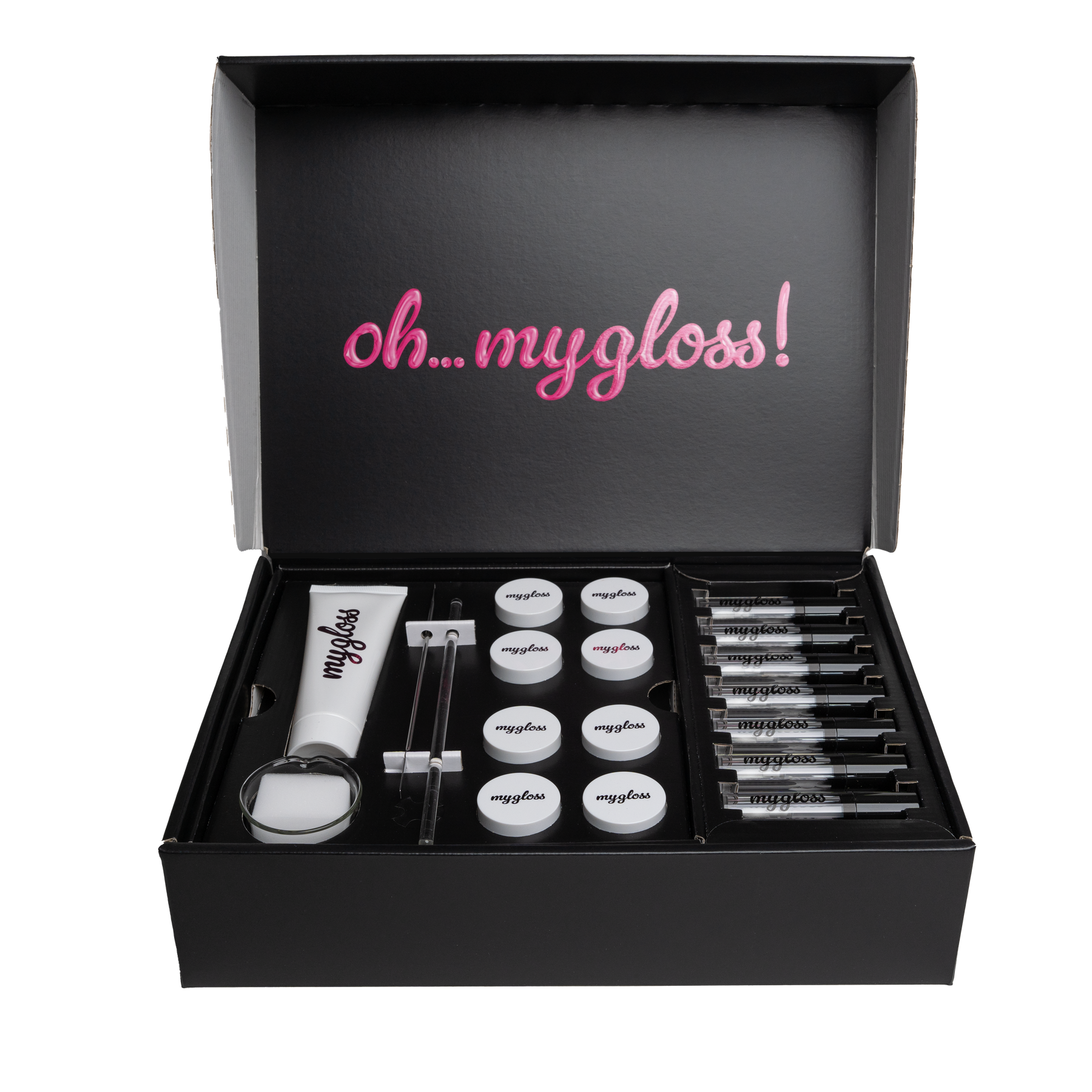 mygloss box - das starterkit für 14 lipglosse und dein kosmetiklabor für zu hause