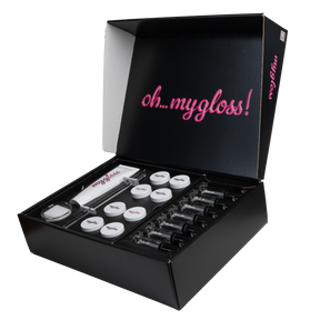 mygloss box - das starterkit für 14 lipglosse und dein kosmetiklabor für zu hause